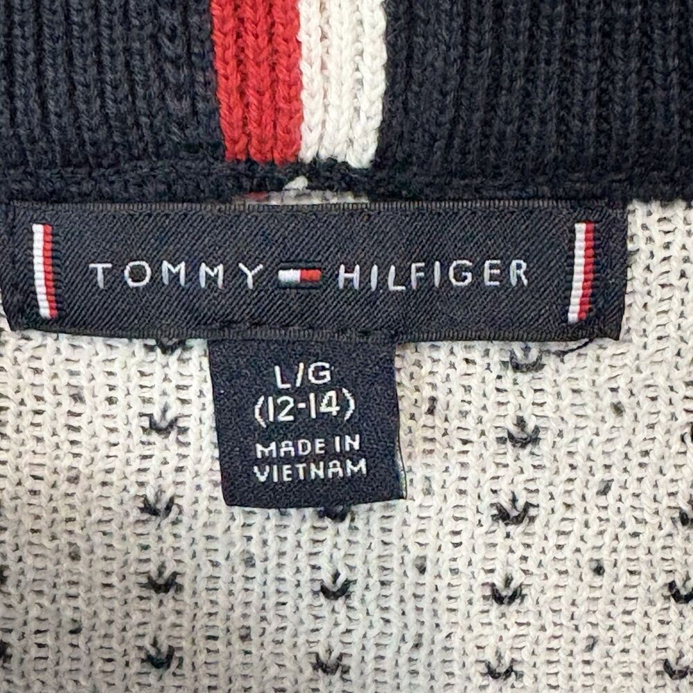 Tommy Hilfiger Boys Fair Isle Sweater Large 12-14 Cotton Holiday Preppy Classic - Picture 4 of 8